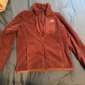 New Balance Maroon Fleece Jacket